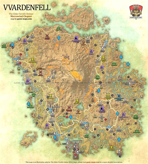 MAP Map Of The Elder Scrolls